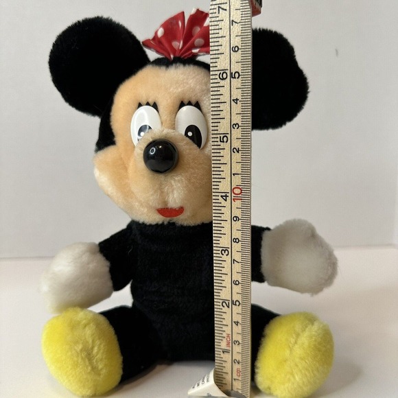 Disneyland Walt Disney World Minnie Mouse 7" Stuffed Animal Plush w/Red Bow - Picture 7 of 8